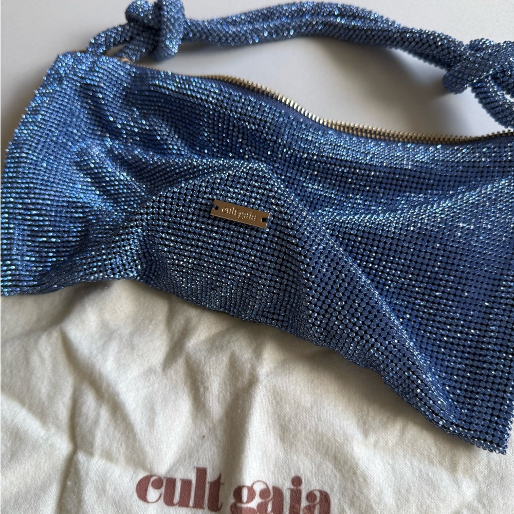 Cult Gaia Blue Crystal-Embellished Women's Bag